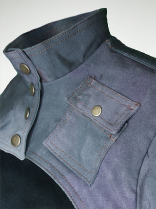 The Janet Jacket in Marbled Green