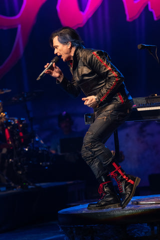 Gowen wearing a call and response jacket