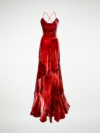 The Damaris: Bias Silk Velvet Gown