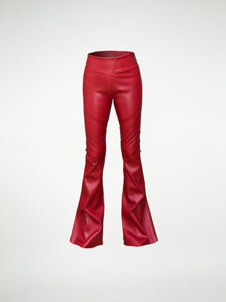 The Gloria pants in red leather