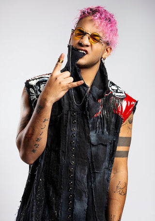 Richard Camacho wearing a call and response vest