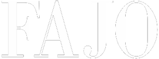 Fajo Magazine logo in white