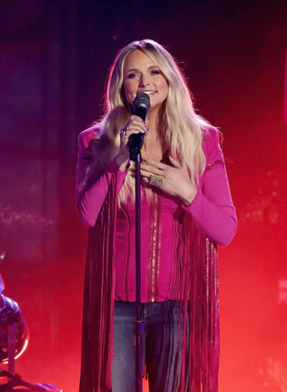 Miranda Lambert wearing a Call and Response jacket at the ACM Awards.