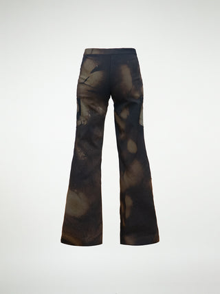 The Chaka Wide-leg in Distressed Black