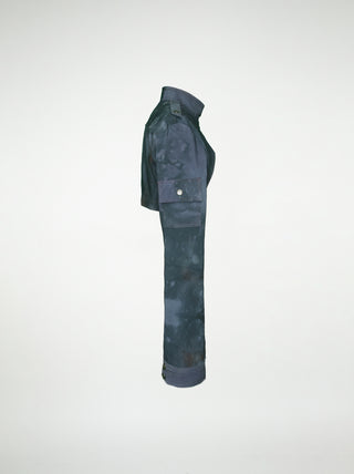 The Janet Jacket in Marbled Green
