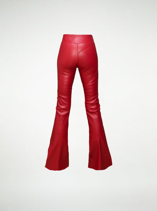 The Gloria pants in red leather