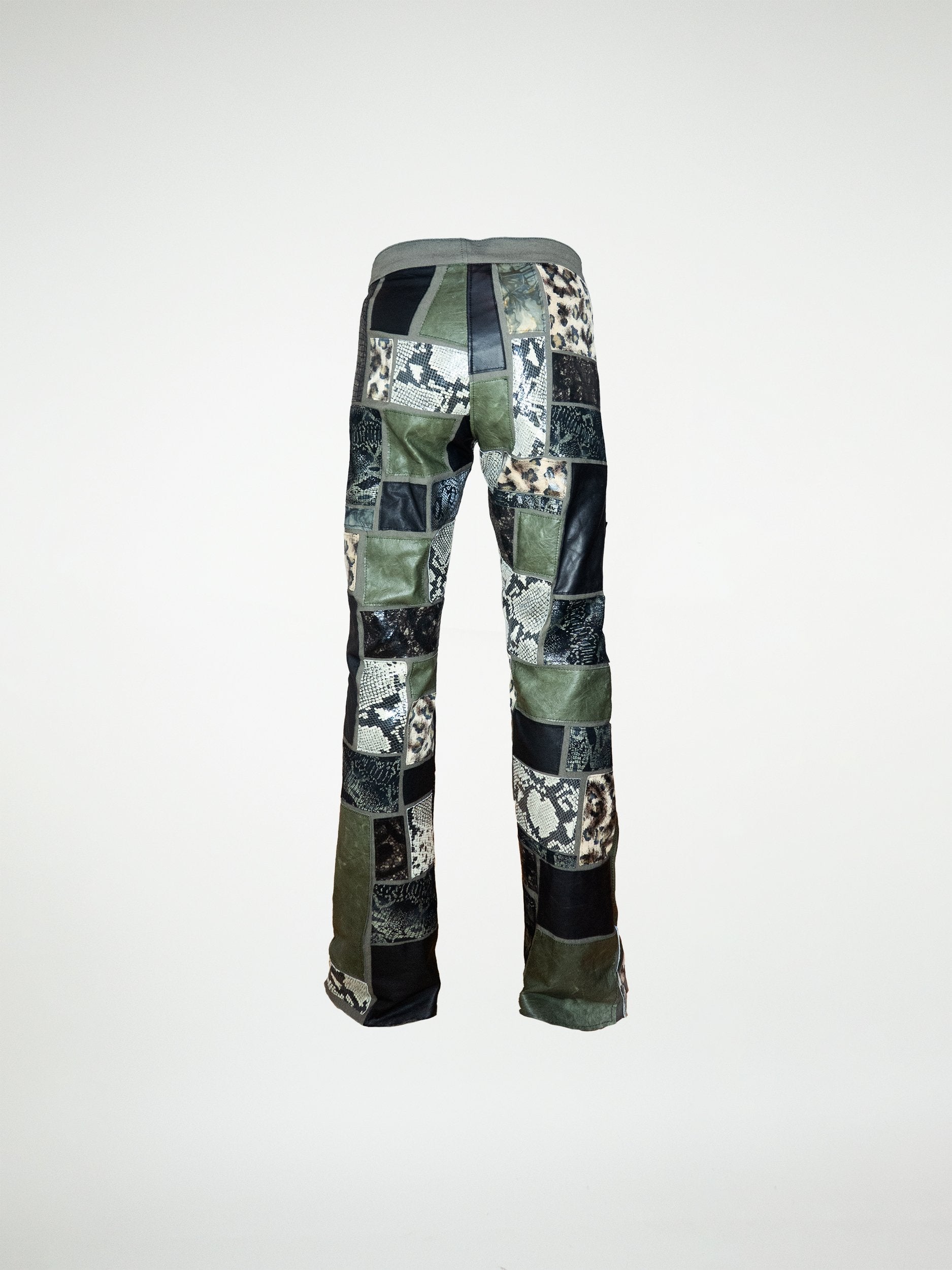 The Keith Trousers in Patchwork leather