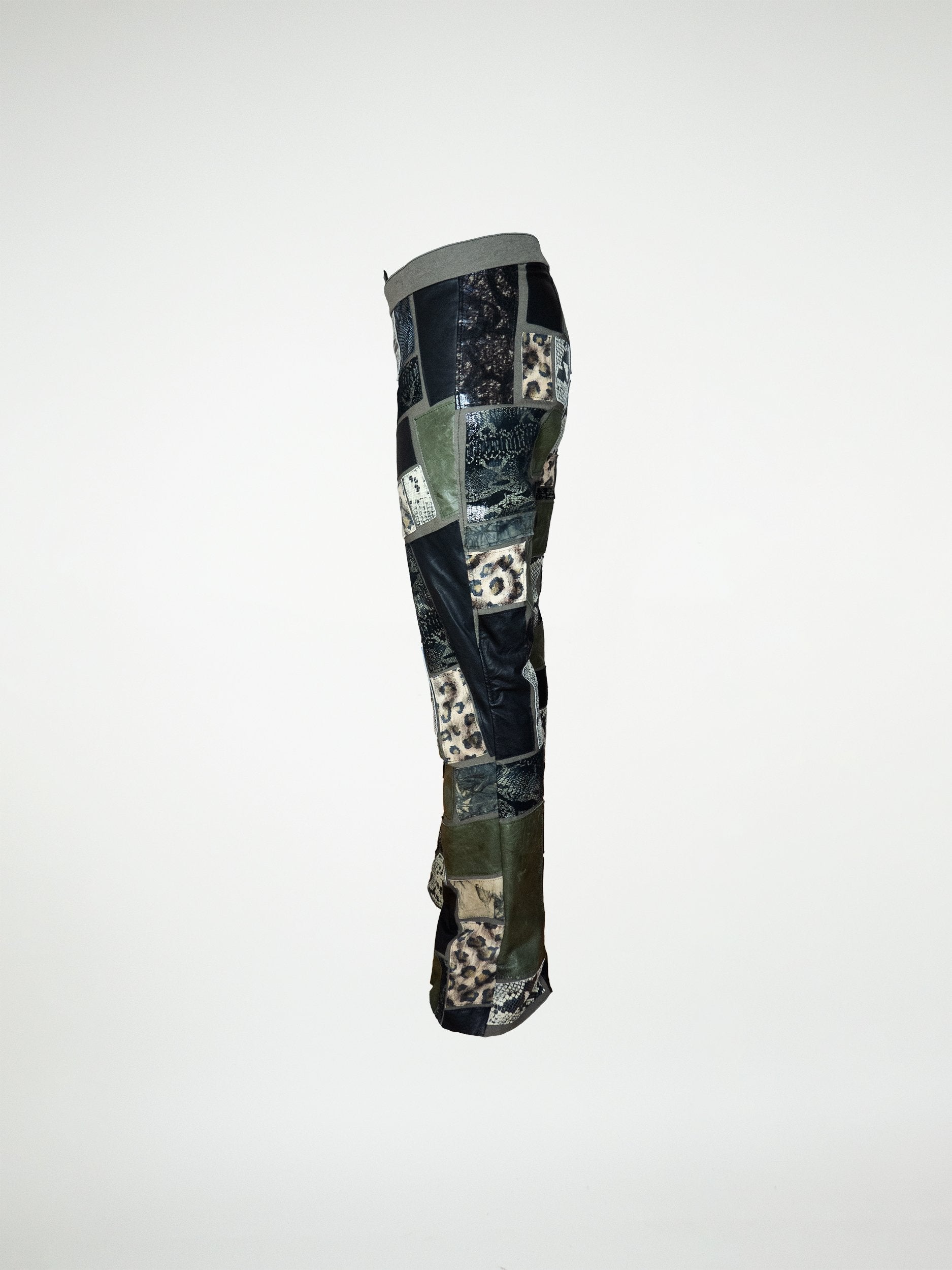 The Keith Trousers in Patchwork leather