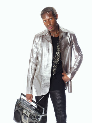 La chaqueta Jimi de cuero marrón