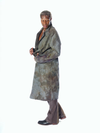 The Boris Coat in Hand-Dyed Linen