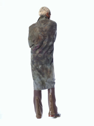 The Boris Coat in Hand-Dyed Linen